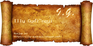 Illy Gyöngyi névjegykártya
