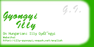 gyongyi illy business card